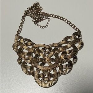 Elegant Gold Statement Necklace